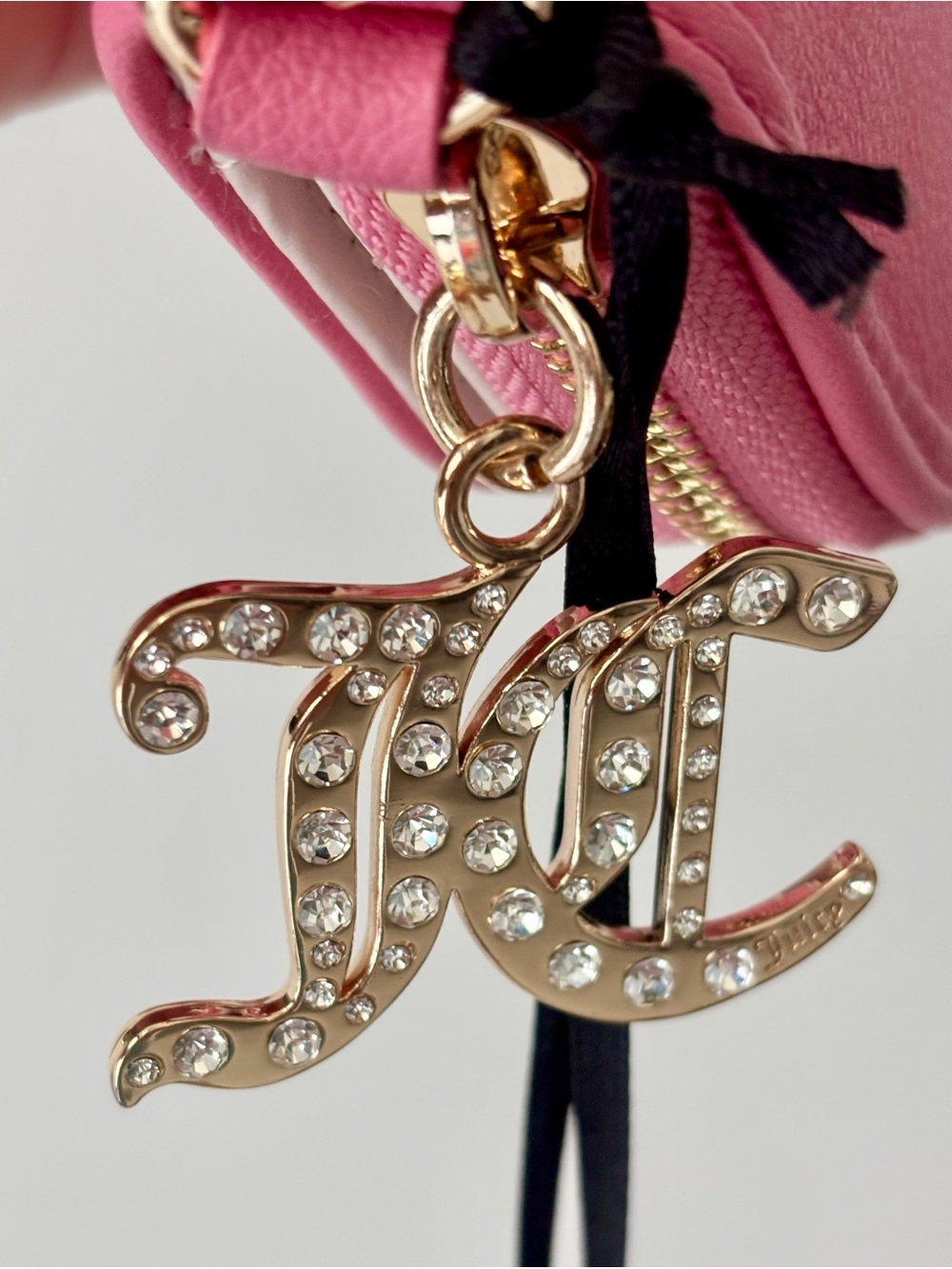 JUICY COUTURE Pink Lemonade Take The Lead Mirror Inside Half Moon CC Case. NWT - Picture 4 of 7